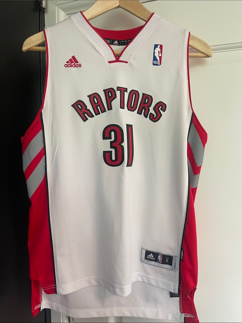 adidas Terrence Ross 2014 Raptors White and Red #31 Basketball Jersey